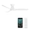 Modern Forms Fans Skylark Indoor or Outdoor Smart Flushmount Ceiling Fan 2700-3000-4000-5000K LED in Matte White FH-W2202-54L-MW - alternate 1